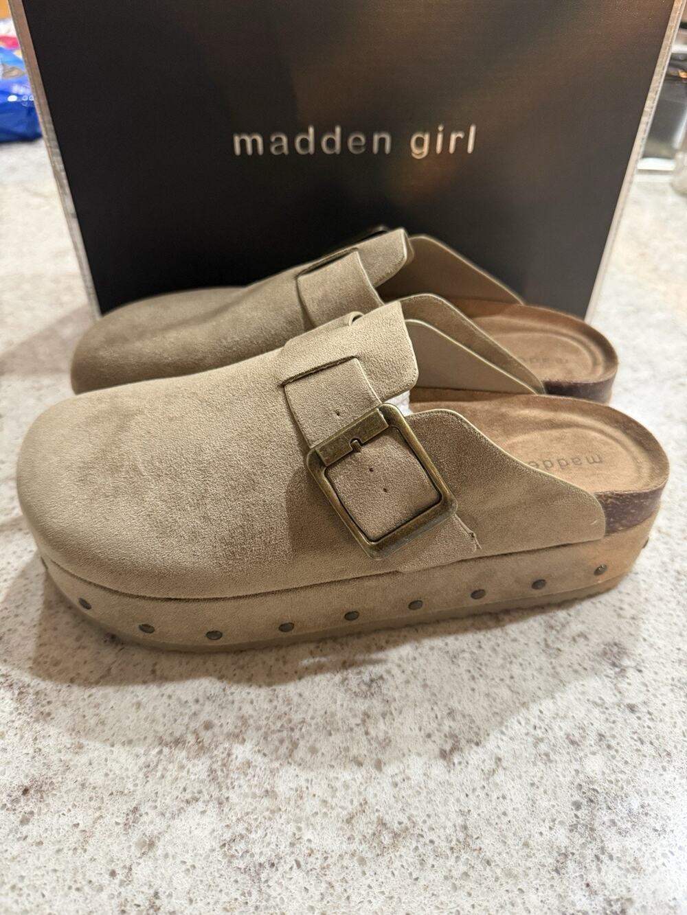 Madden Girl Women's Lunaa Slip On Clog Size 9 New With Box